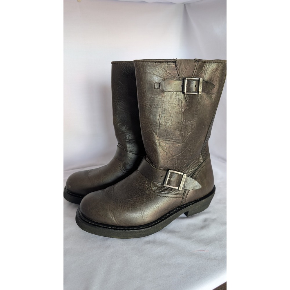 Harley-Davidson Women's Dartford Leather Riding Boots Size 7.5 (D83803)